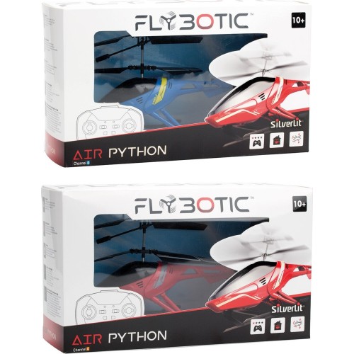 As company Silverlit Flybotic Air Python RC Helicopter Blue For 8+ Years 7530-84788 5203068847883