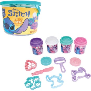 As company as Plasticine Stitch Bucket With 4 Jars and 8 Tools 200g 3+ Years 1045-03636 5203068036362