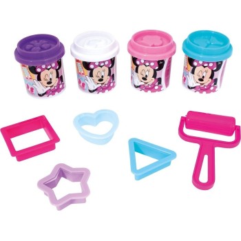 As company as Plasticine Minnie Backpack With 4 Jars - Lids, Molds and 5 Tools 200gr for 3+ Years 1045-03634 5203068036348