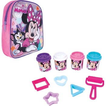 As company as Plasticine Minnie Backpack With 4 Jars - Lids, Molds and 5 Tools 200gr for 3+ Years 1045-03634 5203068036348