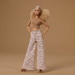 Mattel Barbie Basics Collectible Doll, Model 07 With Blonde Hair in White Pants With Golden Print JJX26 194735343553