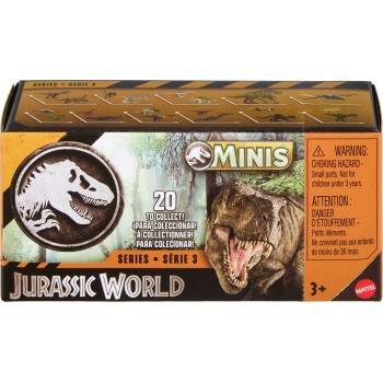 mattel μινι κουτι εκπληξη δεινοσαυρων jurassic world minis tyrannosaurus GWP38 / JLH04 887961945034