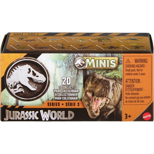 mattel μινι κουτι εκπληξη δεινοσαυρων jurassic world minis tyrannosaurus GWP38 / JLH04 887961945034