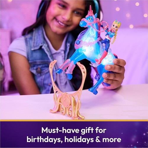 Spin master unicorn academy: train & glow river - isabel & river doll (6075347) 6075347 681147103016