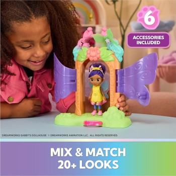 Spin Master gabbys dollhouse fairylandia, fairy magic reveal playset with transforming  6075629 681147107908