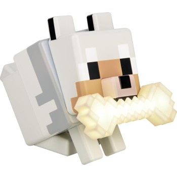 Paladone minecraft wolf globuddies 3d colour changing light, officially licensed led PP14761MCF 5056577758337