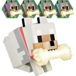 Paladone minecraft wolf globuddies 3d colour changing light, officially licensed led PP14761MCF 5056577758337
