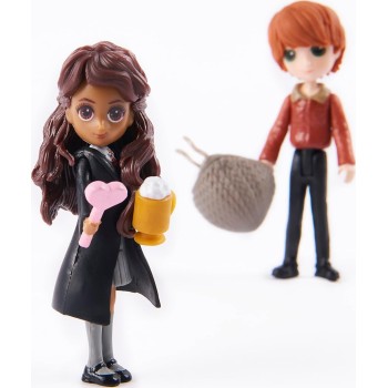 Spin master wizarding world harry potter: ron & parvati set magical minis (6064902) 6064902 778988431818