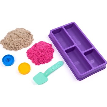 Spin Master kinetic sand, cookie jar set with 227 g  sand 2 colours, 1 tool and 2 shape 6071549 681147043039