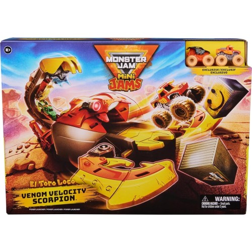 Spin Master monster jam, el  loco venom velocity scorpion playset, mini jams, 2 exclusi 6069752 681147012356