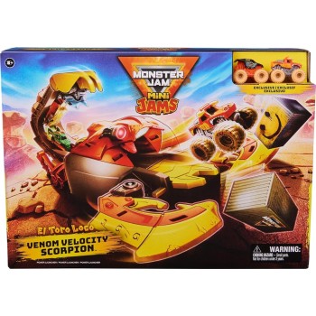 Spin master monster jam: mini jams - el toro loco venom velocity scoprion playset (6069752) 6069752 681147012356