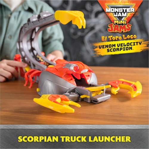 Spin master monster jam: mini jams - el toro loco venom velocity scoprion playset (6069752) 6069752 681147012356