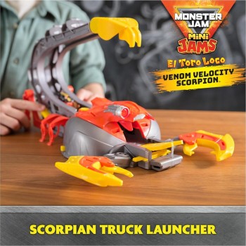 Spin Master monster jam, el  loco venom velocity scorpion playset, mini jams, 2 exclusi 6069752 681147012356