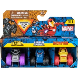 Marvel Avengers Spin master marvel monster jam: mini jams - iron man / venom / the amazing spider-man 3 pack bundle (20149558) 6