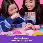 Spin Master kinetic sand, smoothie mixer  with 14 oz play sand, tools and popsicle moul 6075121 681147099616