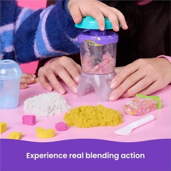 Spin Master kinetic sand, smoothie mixer  with 14 oz play sand, tools and popsicle moul 6075121 681147099616