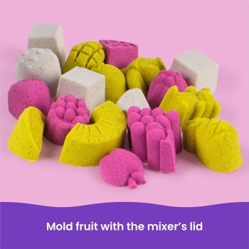 Spin Master kinetic sand, smoothie mixer  with 14 oz play sand, tools and popsicle moul 6075121 681147099616