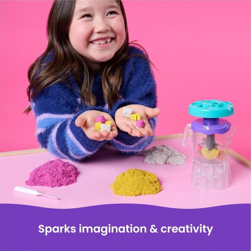 Spin Master kinetic sand, smoothie mixer  with 14 oz play sand, tools and popsicle moul 6075121 681147099616