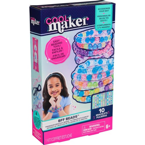 Spin Master cool maker, bff beads friendship bracelet making kit, 230 beads for bracele 6075722 681147109599