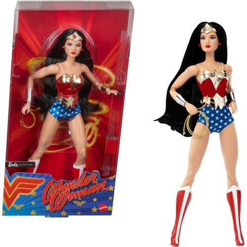 Mattel Marvel Avengers Wonder Woman Collectible Doll In Red And Blue Tank Suit With Golden Accessories And Lasso JBJ36 194735261