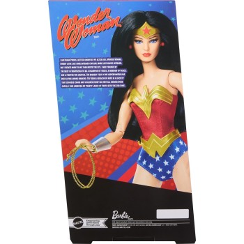 Mattel Marvel Avengers Wonder Woman Collectible Doll In Red And Blue Tank Suit With Golden Accessories And Lasso JBJ36 194735261