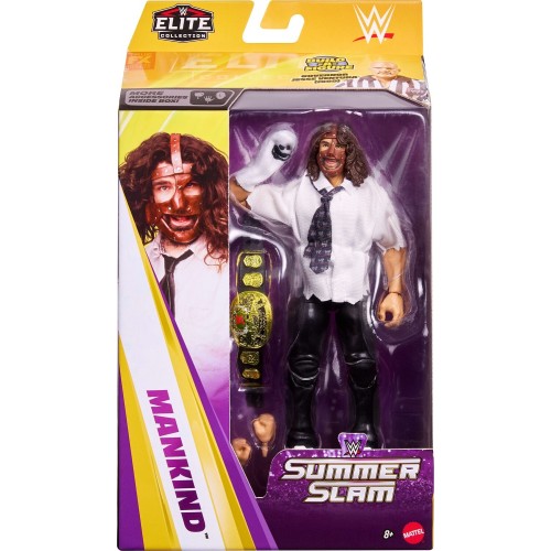 Mattel WWE Elite Collection Premium Live Event Mankind Action Figure Set, Summerslam Series Collectible HVF76 / JHX81 1947353374