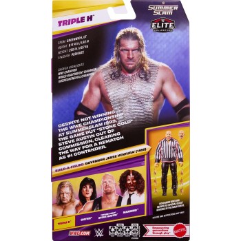Mattel WWE Elite Collection Premium Live Event Triple H Action Figure Set, Summerslam Series Collectible HVF76 / JHX80 194735337