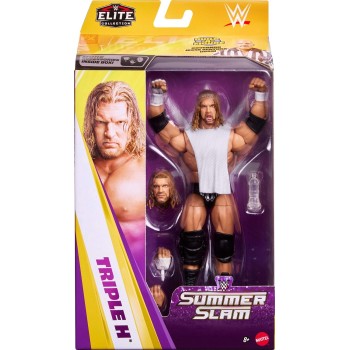 Mattel WWE Elite Collection Premium Live Event Triple H Action Figure Set, Summerslam Series Collectible HVF76 / JHX80 194735337