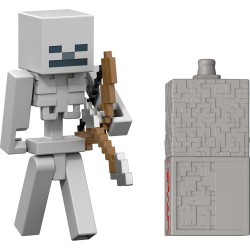 mattel minecraft - φιγούρες 8εκ. minecraft redstone charged skeleton GTP08 / JJR93 194735341177
