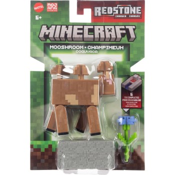 Mattel Minecraft Brown Mushroom Action Figure & Accessory Set, 3.25-inch Scale Collectible Toy GTP08 / JJR95 194735341009