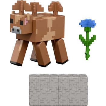 Mattel Minecraft Brown Mushroom Action Figure & Accessory Set, 3.25-inch Scale Collectible Toy GTP08 / JJR95 194735341009
