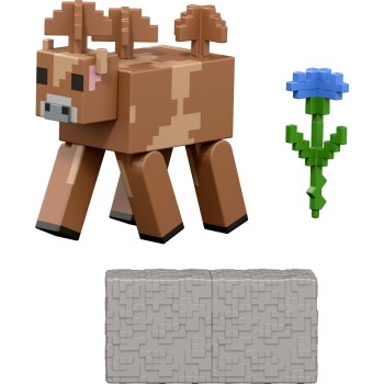 Mattel Minecraft Brown Mushroom Action Figure & Accessory Set, 3.25-inch Scale Collectible Toy GTP08 / JJR95 194735341009
