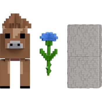Mattel Minecraft Brown Mushroom Action Figure & Accessory Set, 3.25-inch Scale Collectible Toy GTP08 / JJR95 194735341009