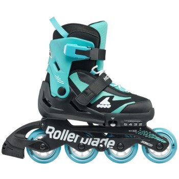 ROLLERBLADE Microblade Inline Skates - Black/blue Color Black-blue Size 33-36.5 43.075153/BLK/LBLU/33 9985777015857