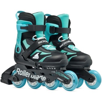 ROLLERBLADE Microblade Inline Skates - Black/blue Color Black-blue Size 28-32 43.075153/BLK/LBLU/28 9985777015840