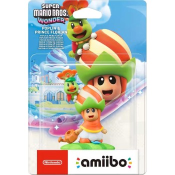 Nintendo Amiibo Figure - Poplin and Prince Florian Super Mario Bros. Wonder AMI-0325 045496381370