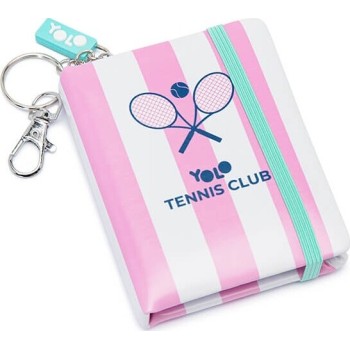 Yolo Tennis Club Girl Keychain Notebook 90720 7290122392661