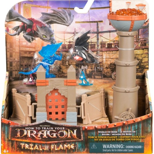 Spin master how to train your dragon: trial of flame - world of berk dragon capture playset (20156327) 6075595 681147107137