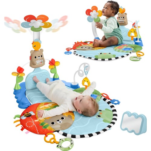 Mattel fisher-price γυμναστήριο 3 σε 1 με περιστρεφομενο λουλουδι HYR60 194735254347