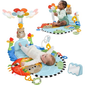 Mattel fisher-price γυμναστήριο 3 σε 1 με περιστρεφομενο λουλουδι HYR60 194735254347