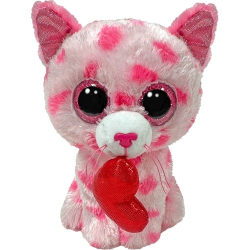 TY Beanie Boos Fluffy Cat With Heart 15cm 1607-37397 008421373970