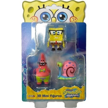 Just toys Spongebob Movie | Spongebob Movie 3D Mini Figures Pack 3 Asst. 0608 8056126060086