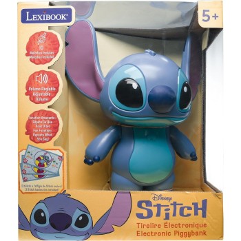 Disney Stitch lexibook,  stitch, stitch electronic piggy bank, blue, jg140d 25.JG140D 3380743116860