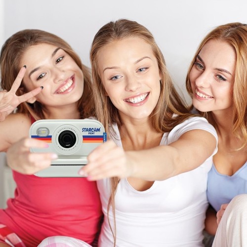 lexibook, starcam print hd, camera with instant printer, photo, video, self 25.DJ165 3380743113685