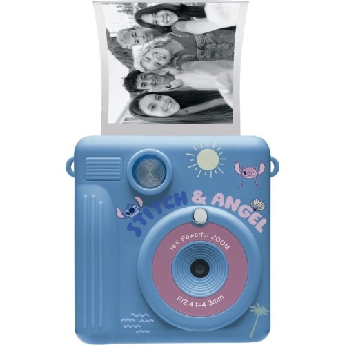 Disney Stitch lexibook,  stitch, starcam print, camera pack with instant printer, sd card 25.DJ130DZ 3380743116570