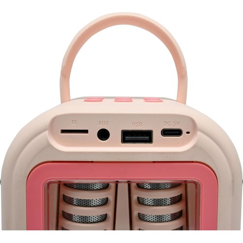 Lexibook, Wireless Karaoke Speaker With 2 Microphones, Pink, Btc030pk 25.BTC030PK 3380743119229