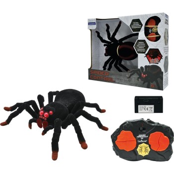 lexibook, realistic remote  tarantula/spider, 8 hairy legs, 2 mandibles, li 25.SPIDER01 3380743096803