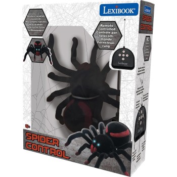lexibook, realistic remote  tarantula/spider, 8 hairy legs, 2 mandibles, li 25.SPIDER01 3380743096803