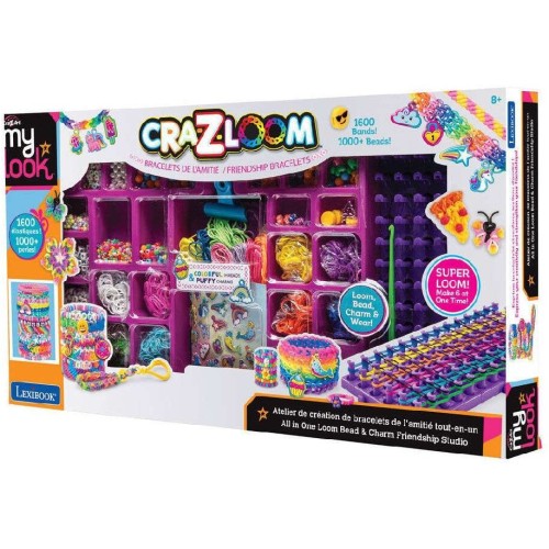 Lexibook Cra-z-art My Look Cra-z-loom Όλα σε 1 Σετ Δημιουργίας Κοσμητάτων Φιλίας με 1600 Λαστιχάκια και 1000+ Χάντρες (crss46) 3