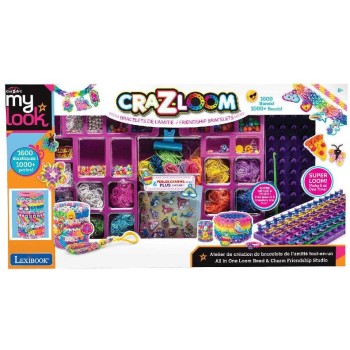 Lexibook Cra-z-art My Look Cra-z-loom Όλα σε 1 Σετ Δημιουργίας Κοσμητάτων Φιλίας με 1600 Λαστιχάκια και 1000+ Χάντρες (crss46) 3